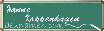 Hanne Koppenhagen Visitenkarte